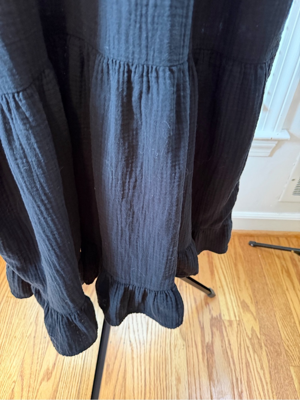 Universal Thread Black Ruffle Sleeve Maxi Dress - Picture 6 of 8